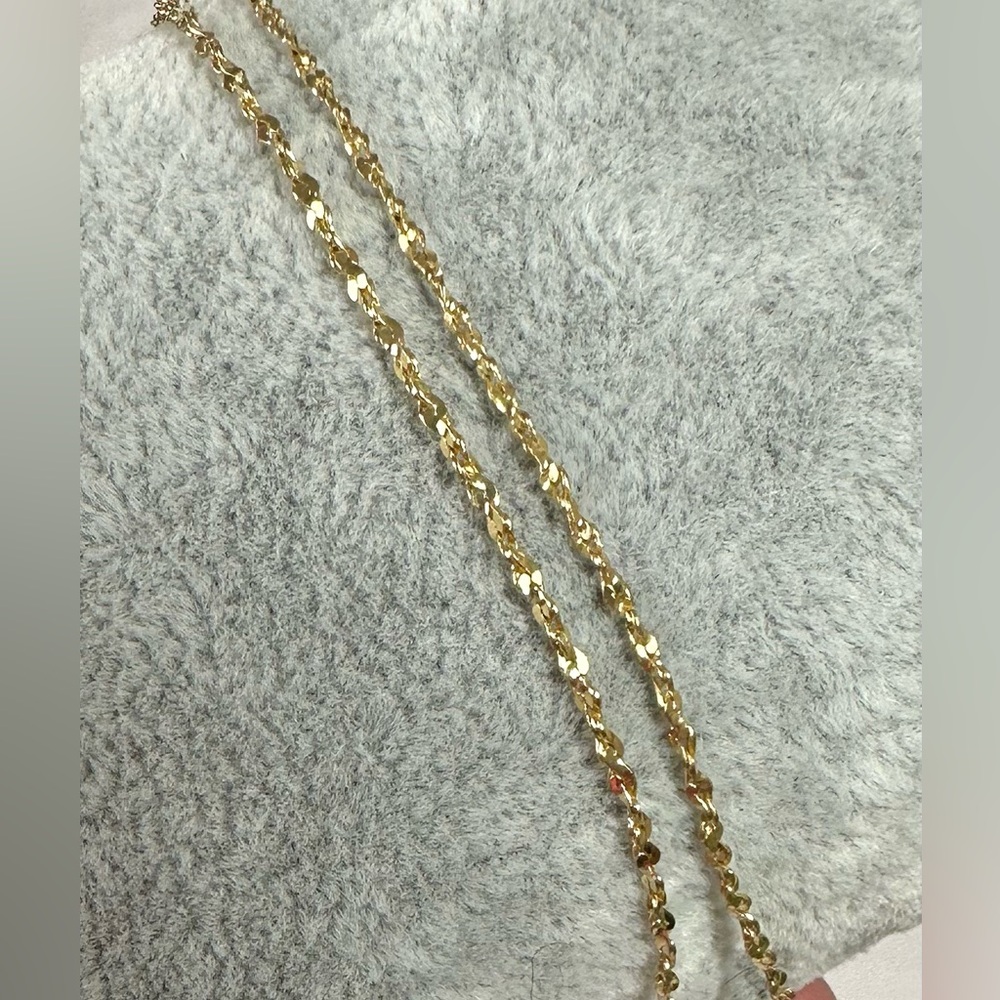 💛Diamond Cut Gold Tone Chain 24” - Picture 7 of 8